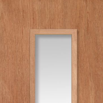 JB Kind Natural Unfinished Grade Internal FD30 Fire Door (with 2 Glazed Openings) alternative