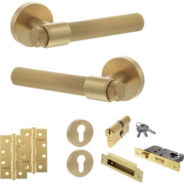 Senza Pari Andretta Door Handle Pack (Euro Lock Set)