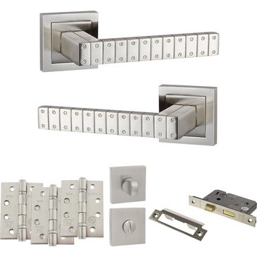Senza Pari Bianca Door Handle Pack (Bathroom Set) alternative