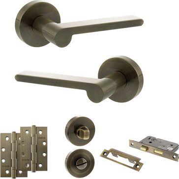 Senza Pari Darrio Door Handle Pack (Bathroom Set)