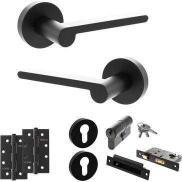 Senza Pari Darrio Door Handle Pack (Euro Lock Set)