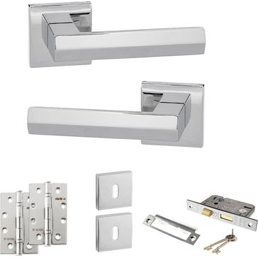 Senza Pari Davoli Door Handle Pack (3 Lever Lock Set)