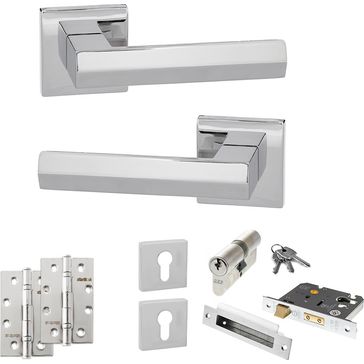 Senza Pari Davoli Door Handle Pack (Euro Lock Set)