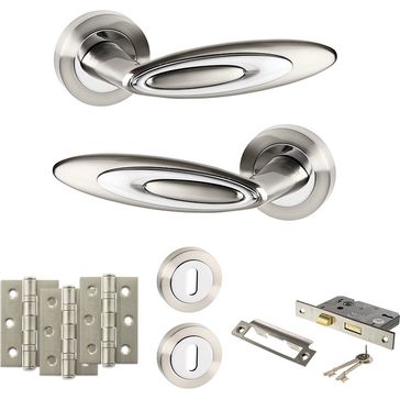 Senza Pari Elisse Door Handle Pack (3 Lever Lock Set)