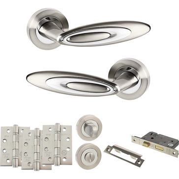 Senza Pari Elisse Door Handle Pack (Bathroom Set) alternative