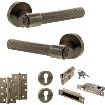 Senza Pari Fasana Door Handle Pack (Euro Lock Set)