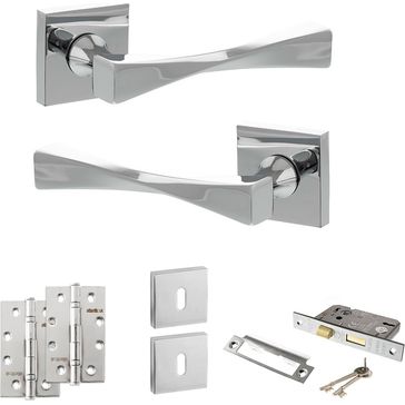 Senza Pari Guido Door Handle Pack (3 Lever Lock Set)
