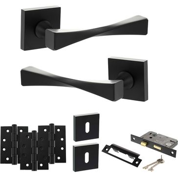 Senza Pari Guido Door Handle Pack (3 Lever Lock Set)
