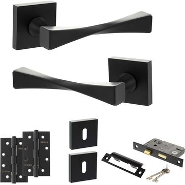 Senza Pari Guido Door Handle Pack (3 Lever Lock Set)