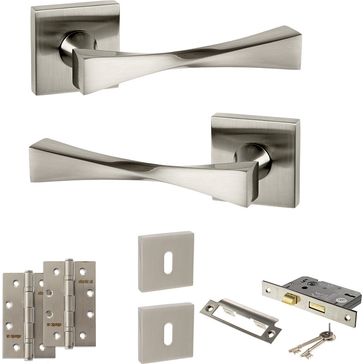 Senza Pari Guido Door Handle Pack (3 Lever Lock Set) alternative