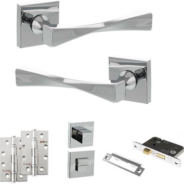 Senza Pari Guido Door Handle Pack (Bathroom Set)