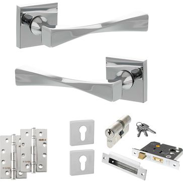 Senza Pari Guido Door Handle Pack (Euro Lock Set)