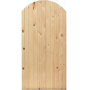 JB Kind Unfinished Pine Oxford Arched Top Wooden Gate