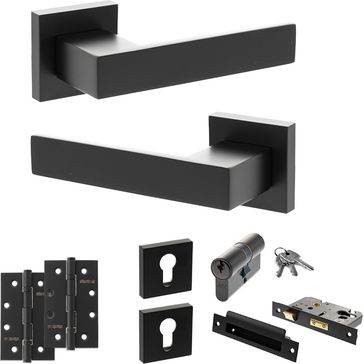 Senza Pari Panetti Door Handle Pack (Euro Lock Set)