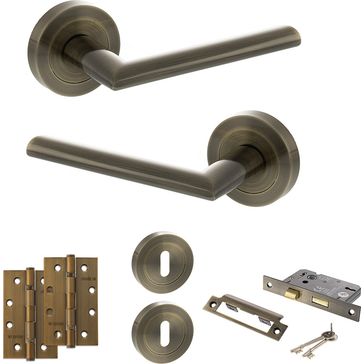 STATUS Alabama Door Handle Pack (3 Lever Lock Set)