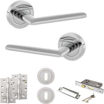 STATUS Alabama Door Handle Pack (3 Lever Lock Set)