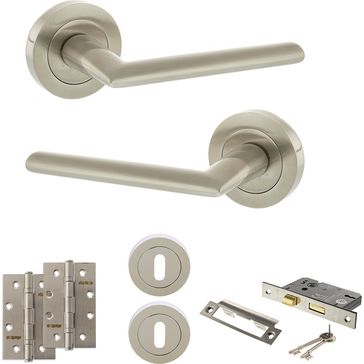 STATUS Alabama Door Handle Pack (3 Lever Lock Set)