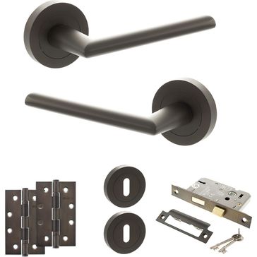 STATUS Alabama Door Handle Pack (3 Lever Lock Set)