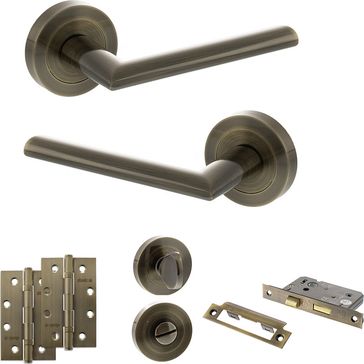 STATUS Alabama Door Handle Pack (Bathroom Set)