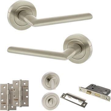 STATUS Alabama Door Handle Pack (Bathroom Set)