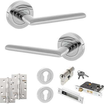STATUS Alabama Door Handle Pack (Euro Lock Set)