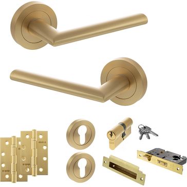 STATUS Alabama Door Handle Pack (Euro Lock Set)
