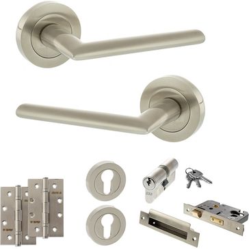 STATUS Alabama Door Handle Pack (Euro Lock Set)