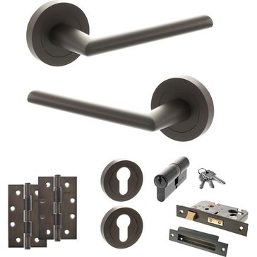 STATUS Alabama Door Handle Pack (Euro Lock Set)