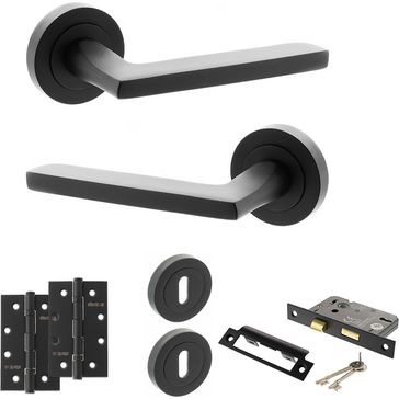 STATUS Alaska Door Handle Pack (3 Lever Lock Set)