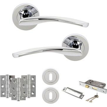 STATUS Arizona Door Handle Pack (3 Lever Lock Set) alternative
