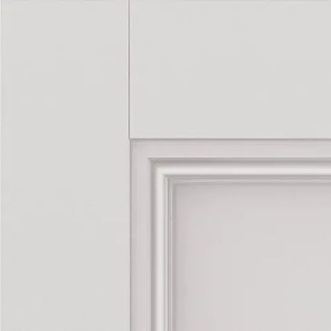JB Kind Belton 1 Panel White Primed FD30 Fire Door alternative