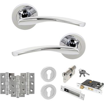 STATUS Arizona Door Handle Pack (Euro Lock Set)