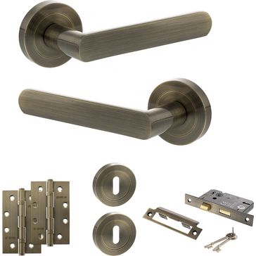 STATUS Carolina Door Handle Pack (3 Lever Lock Set)