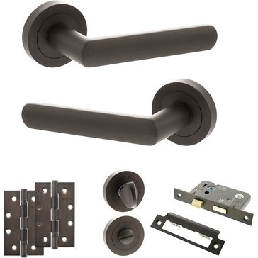 STATUS Carolina Door Handle Pack (Bathroom Set)