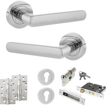 STATUS Carolina Door Handle Pack (Euro Lock Set)