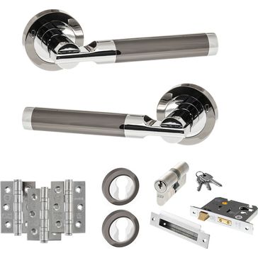 STATUS Dakota Door Handle Pack (Euro Lock Set)