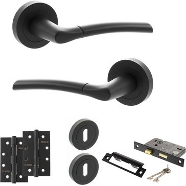 STATUS Indiana Door Handle Pack (3 Lever Lock Set)