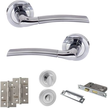 STATUS Indiana Door Handle Pack (Bathroom Set)