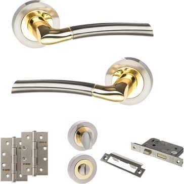 STATUS Indiana Door Handle Pack (Bathroom Set)