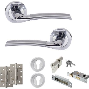 STATUS Indiana Door Handle Pack (Euro Lock Set)