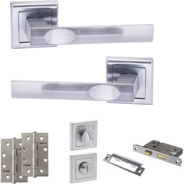 STATUS Kansas Door Handle Pack (Bathroom Set)