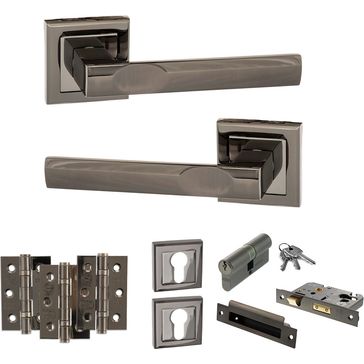 STATUS Kansas Door Handle Pack (Euro Lock Set)