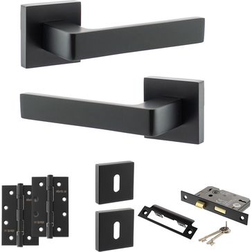 STATUS Montana Door Handle Pack (3 Lever Lock Set)