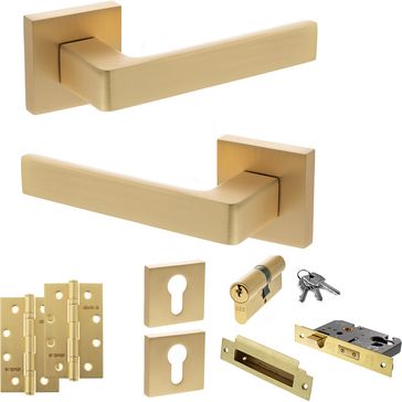 STATUS Montana Door Handle Pack (Euro Lock Set)