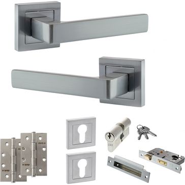STATUS Montana Door Handle Pack (Euro Lock Set)