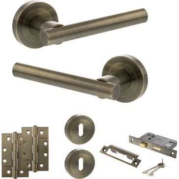 STATUS Nebraska Door Handle Pack (3 Lever Lock Set)