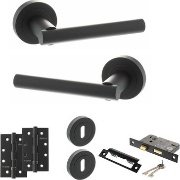 STATUS Nebraska Door Handle Pack (3 Lever Lock Set)