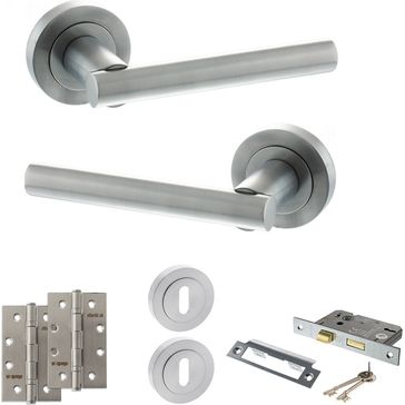 STATUS Nebraska Door Handle Pack (3 Lever Lock Set)