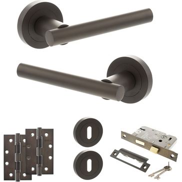 STATUS Nebraska Door Handle Pack (3 Lever Lock Set)
