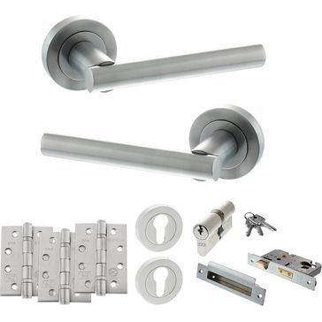 STATUS Nebraska Door Handle Pack (Euro Lock Set)